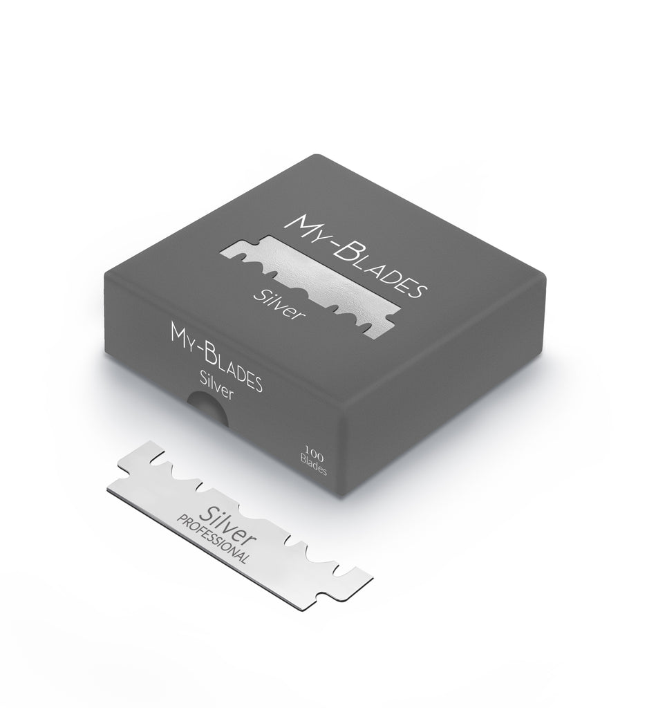 SILVER SINGLE EDGE RAZOR BLADES 100CT.