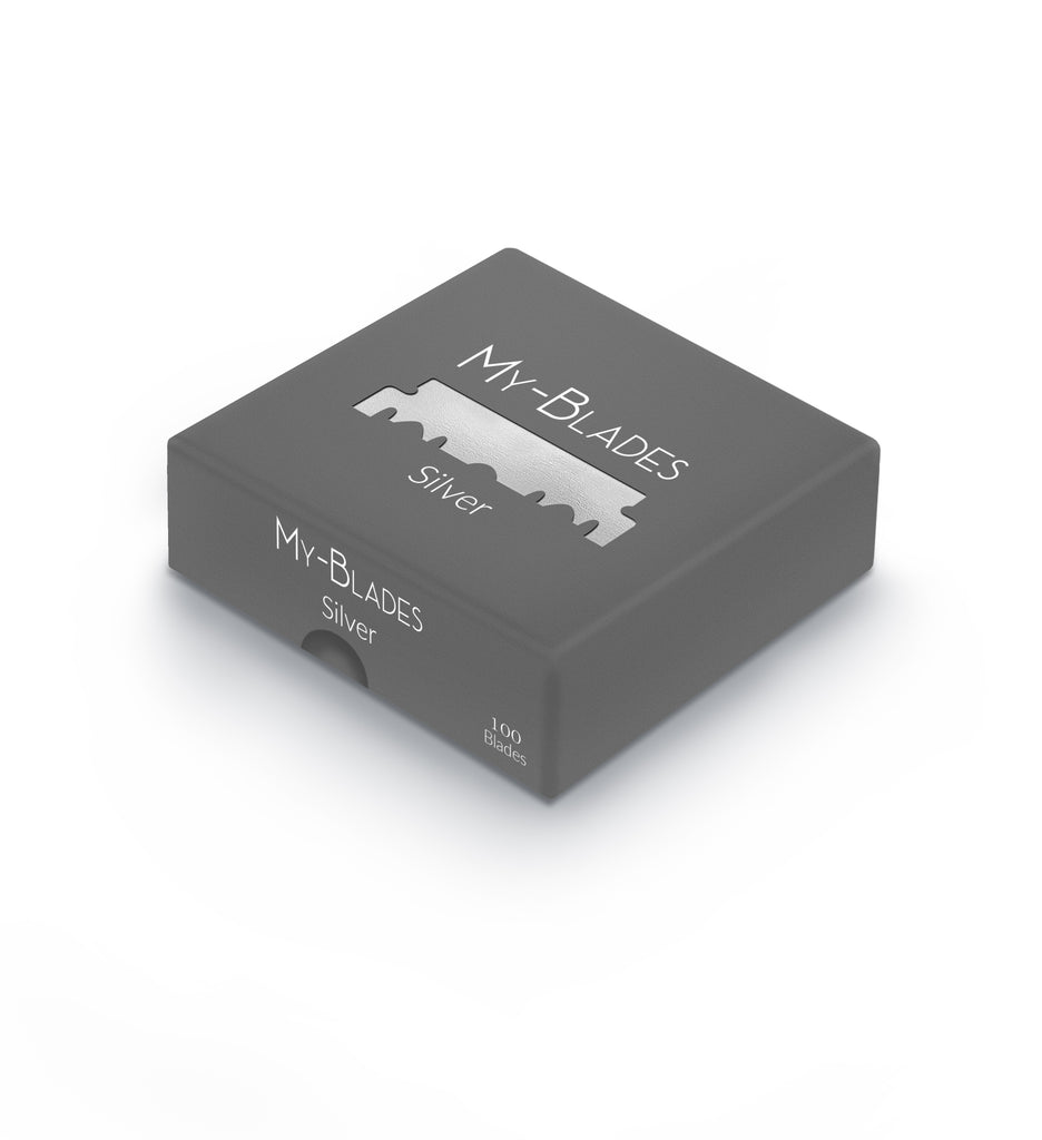 SILVER SINGLE EDGE RAZOR BLADES 100CT.